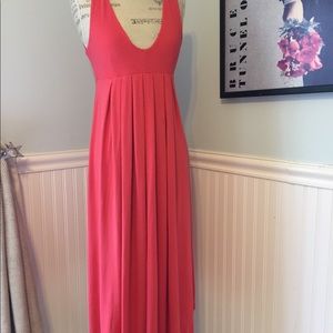 Pleated sleeveless midi dress from Boston Proper